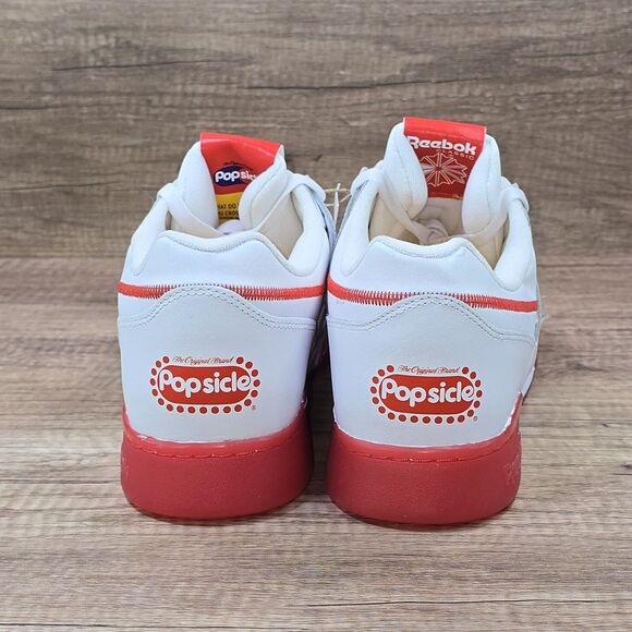 Reebok Workout Plus Popsicle Men's Size 13 White Cherry Training Shoes (GY2442) - Picture 4 of 9